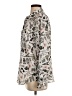 Karl Lagerfeld Paris 100% Polyester Print Silver Long Sleeve Blouse Size S - photo 5