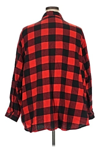 Woman Within 3/4 Sleeve Button-Down Shirt (view 2)