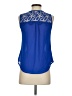 Mine Blue Sleeveless Blouse Size S - photo 2