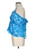 Bebe 100% Polyester Blue Sleeveless Blouse Size 12 - photo 5