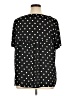 Ann Taylor LOFT 100% Polyester Polka Dots Black Short Sleeve Blouse Size XL - photo 2