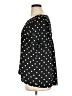 Ann Taylor LOFT 100% Polyester Polka Dots Black Short Sleeve Blouse Size XL - photo 5