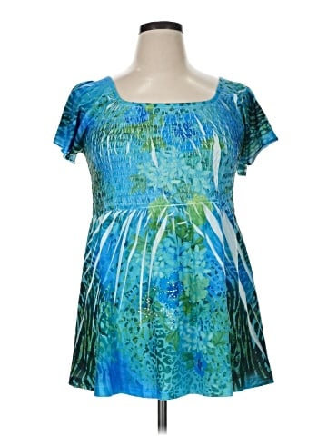 Jane Ashley Short Sleeve Blouse (view 1)