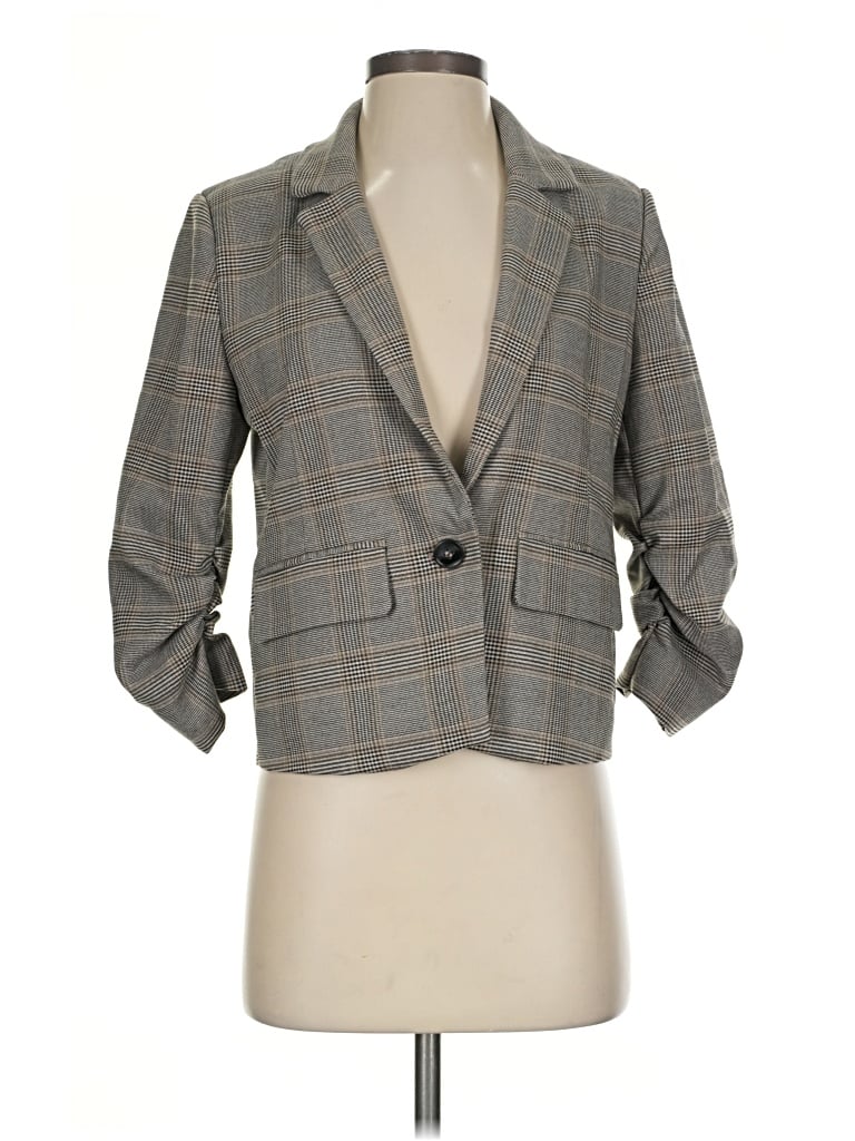 Pre-owned Evereve Blazer Jacket In Gray