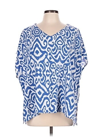 Anne Klein Short Sleeve Blouse (view 1)