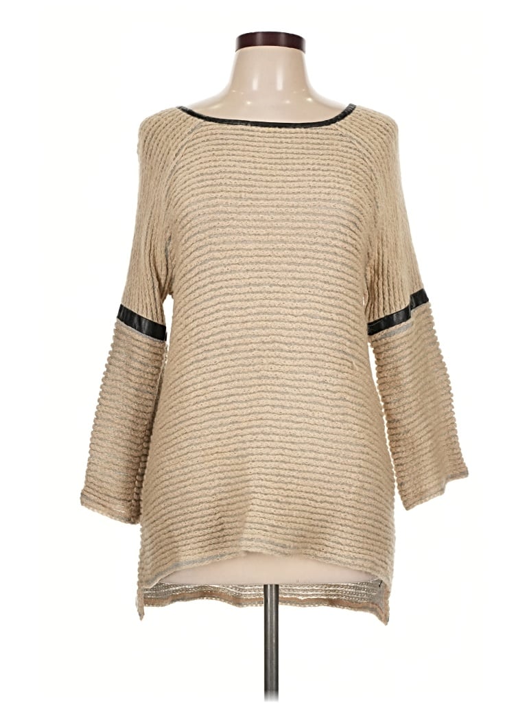 Pre-owned Waverly Grey Pullover Sweater In Tan