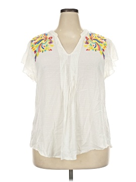 Melissa Mc Carthy Seven7 Short Sleeve Blouse