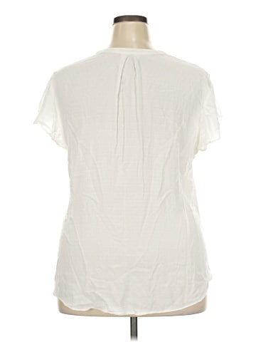 Melissa McCarthy Seven7 Short Sleeve Blouse (view 2)