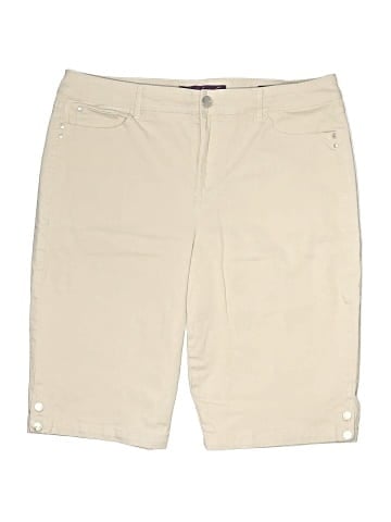 Gloria Vanderbilt Khaki Shorts (view 1)