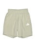 Adidas 100% Recycled Polyester Solid Tan Athletic Shorts Size 8 - photo 1