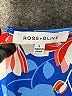 Rose + Olive 100% Polyester Blue Short Sleeve Blouse Size L - photo 7