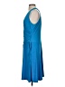 Evan Picone Solid Blue Cocktail Dress Size S - photo 5