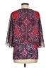 Coco Bianco 100% Polyester Red 3/4 Sleeve Blouse Size M - photo 2