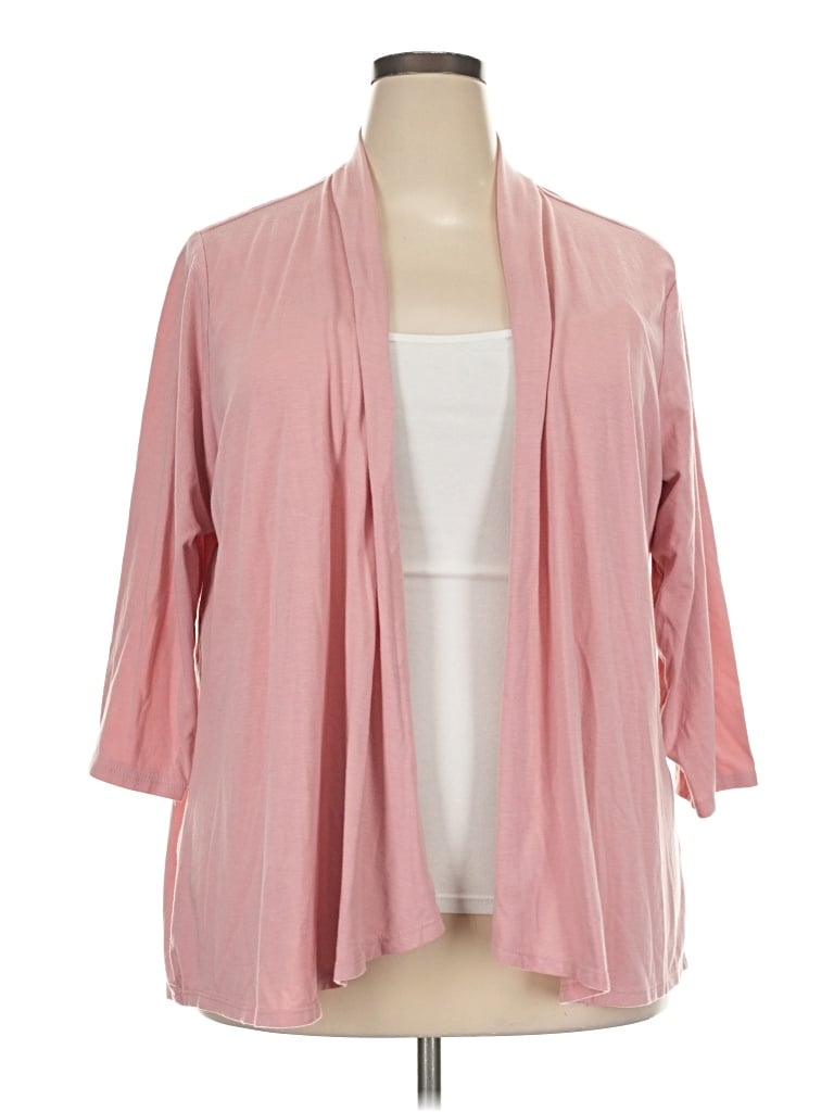 Pre-owned Notations Cardigan Sweater In Pink