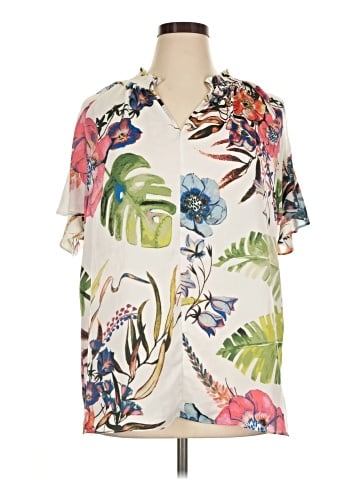 RACHEL Rachel Roy Short Sleeve Blouse (view 1)