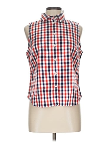 J.Crew Factory Store Sleeveless Button-Down Shirt (view 1)