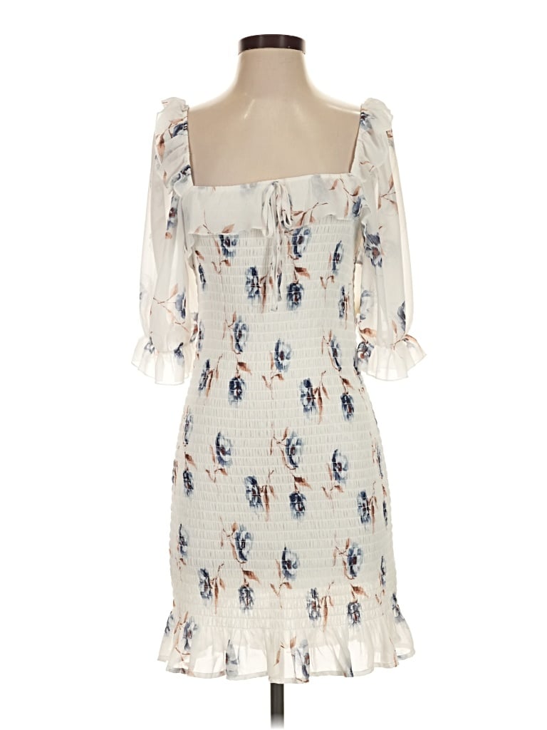 Pre-owned Row A Casual Dress In Ivory