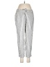Old Navy Stripes Silver Linen Pants Size S - photo 1