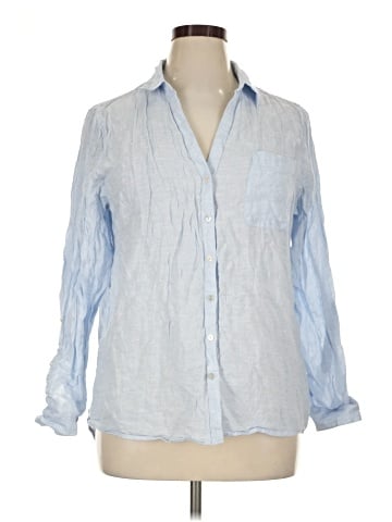 Sigrid Olsen Long Sleeve Button-Down Shirt (view 1)