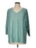 Garnet Hill 100% Linen Teal Pullover Sweater Size L - photo 1