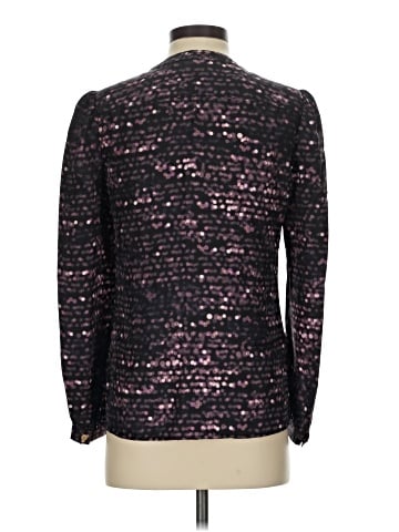 Tory Burch Long Sleeve Silk Top (view 2)