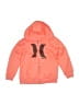 Hurley 100% Polyester Orange Zip Up Hoodie Size 7 - photo 1