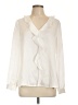 Vince Camuto 100% Polyester Ivory Long Sleeve Blouse Size L - photo 1