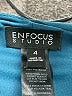 En Focus Studio Teal Cocktail Dress Size 4 - photo 7