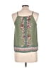 Papaya 100% Polyester Green Sleeveless Blouse Size 12 - photo 2