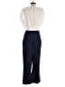 Zara Color Block Solid White Blue Jumpsuit Size S - photo 2