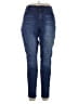 d.jeans Solid Blue Jeans Size 16 - photo 1