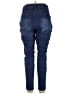 d.jeans Solid Blue Jeans Size 16 - photo 2