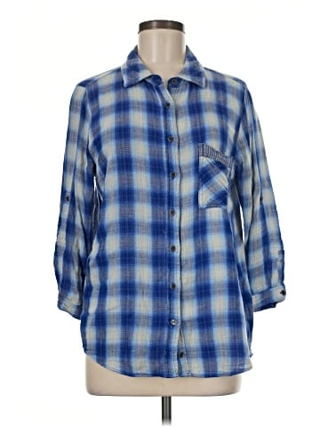 Hydraulic 3/4 Sleeve Button-Down Shirt (view 1)