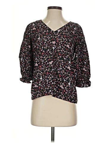 Rebecca Taylor 3/4 Sleeve Silk Top (view 1)