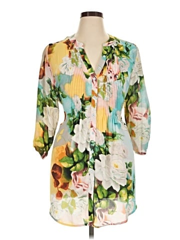 Melissa McCarthy Seven7 3/4 Sleeve Blouse (view 1)