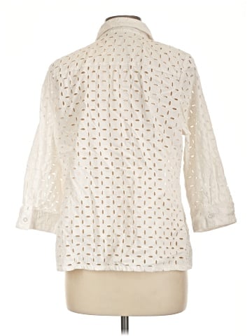 D&Co. 3/4 Sleeve Button-Down Shirt (view 2)