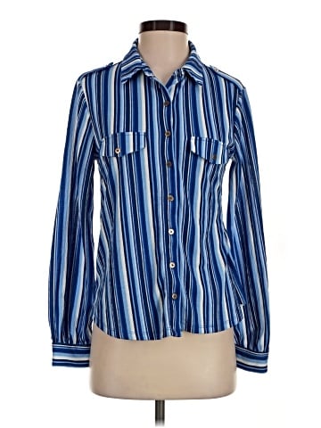 Como Blu Long Sleeve Button-Down Shirt (view 1)