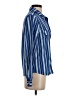 Como Blu Stripes Blue Long Sleeve Button-Down Shirt Size S - photo 4
