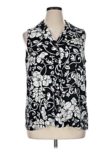 Croft & Barrow Sleeveless Button-Down Shirt (view 1)