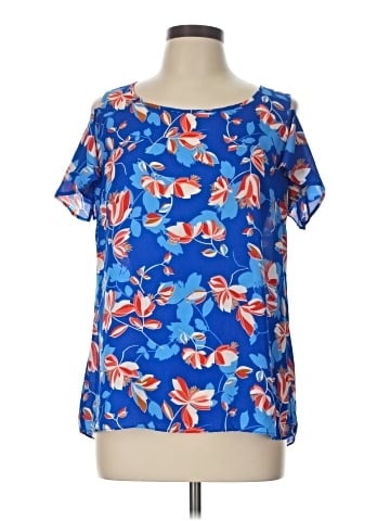 Rose + Olive Short Sleeve Blouse (view 1)
