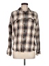 George Plaid Tan Long Sleeve Button-Down Shirt Size M - photo 1