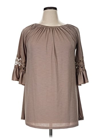Win Win 3/4 Sleeve Blouse (view 1)