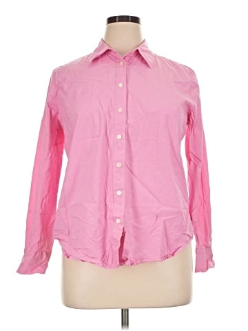 Ann Taylor Long Sleeve Button-Down Shirt (view 1)