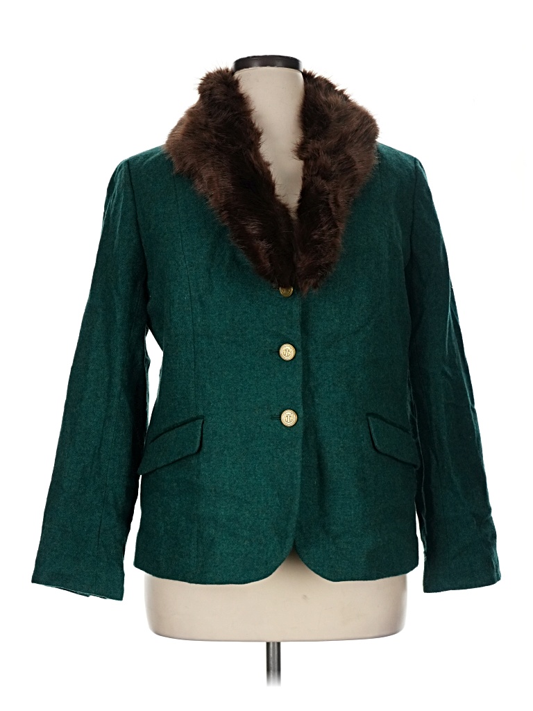 Pre-owned Talbots Cardigan Sweater In Green