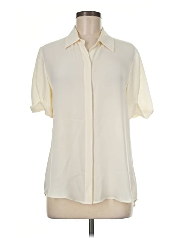 Theory Short Sleeve Silk Top (view 1)