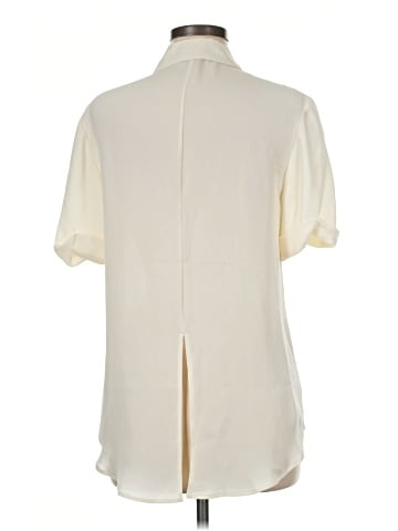 Theory Short Sleeve Silk Top (view 2)