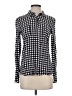 Splendid 100% Rayon Houndstooth Black Long Sleeve Button-Down Shirt Size XS - photo 1