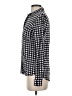 Splendid 100% Rayon Houndstooth Black Long Sleeve Button-Down Shirt Size XS - photo 5