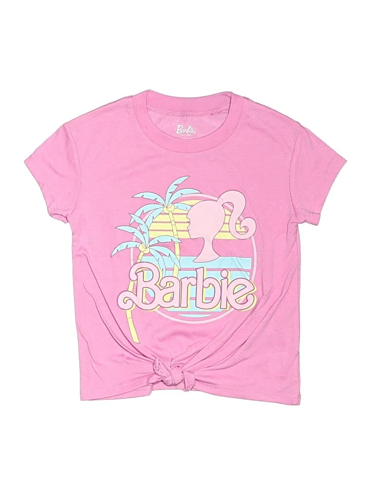 Pre-owned Barbie Kids' Short Sleeve T-shirt In Pink
