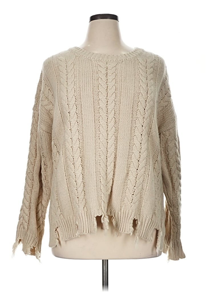 Pre-owned Very J Pullover Sweater In Ivory